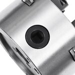vidaXL Mandrin de tour auto-centrant à 4 mâchoires 100 mm Acier