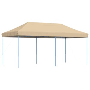vidaXL Tente de fête 292 x 580 x 315 cm Beige Tissu Oxford