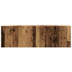 vidaXL Ensemble de meuble TV mural 2 Pièces vieux bois bois d'ingénierie