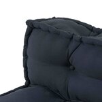 vidaXL Coussin de canapé sur palette 2 Pièces Anthracite tissu