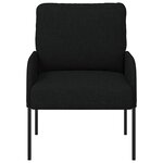 vidaXL Canapés avec coussin 55cm Noir Contreplaqué