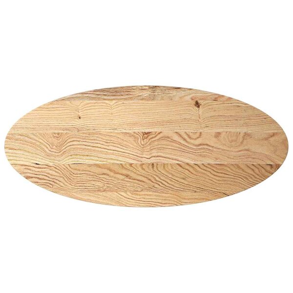 vidaXL Dessus de table 140x60x4 cm bois de chêne massif ovale