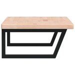 vidaXL Étagère de vasque murale acier et bois de chêne massif