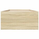 vidaXL Cadre de lit chêne sonoma 75x190 cm bois d'ingénierie
