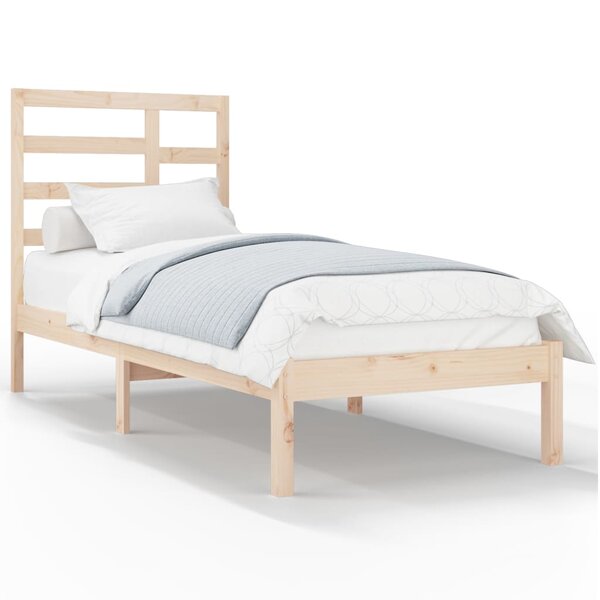 vidaXL Cadre de lit sans matelas bois massif 90x200 cm