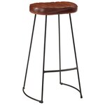 vidaXL Tabourets de bar Gavin lot de 2 marron foncé 44x37 5x78 cm