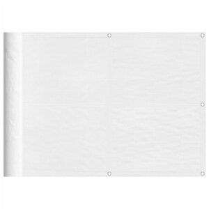 vidaXL Écran de balcon blanc 75x800 cm 100  polyester oxford
