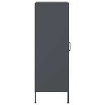 vidaXL Buffet haut anthracite 36x39x113 cm acier
