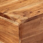 vidaXL Table console 110x30x75 cm bois massif d'acacia et fer