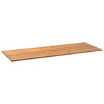 vidaXL Dessus de table marron clair bois chêne massif rectangulaire