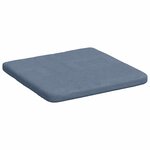 vidaXL Coussins de siège 4 Pièces Bleu 40 x 40 x 3 cm