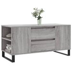 vidaXL Table basse sonoma gris 102x44 5x50 cm bois d'ingénierie