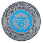VISHUDDHA Chakra 2 Once Argent Monnaie 2000 Francs Cameroon 2021