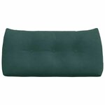 vidaXL Coussin de Dos Vert foncé 100 x 24 x 50 cm Velours