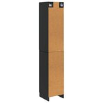 vidaXL Ensemble de Meubles 2 Pièces Noir 33 x 34 5 x 87 cm