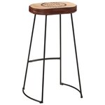 vidaXL Tabourets de bar lot de 2 marron foncé 44x37 5x78 cm