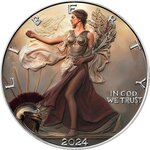 Pièce de monnaie en Argent 1 Dollar g 31.1 (1 oz) Millésime 2024 Imperial Women ROME