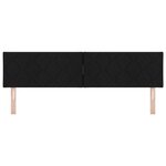 Tête de lit LED vidaXL design blocs diamants noire 180 cm tissu
