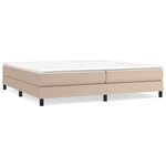 vidaXL Cadre de lit sans matelas cappuccino 200x200 cm similicuir