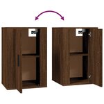 vidaXL Meubles TV muraux 2 Pièces Chêne marron 40x34 5x60 cm