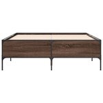 vidaXL Cadre de lit sans matelas chêne marron 120x190 cm