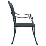 vidaXL Chaise de jardin 2 Pièces Vert 55 x 56 5 x 91cm Aluminium