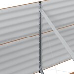vidaXL Lit surélevé Effet Bois Métal 320 X 80 X 81 cm Durable