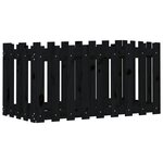 vidaXL Lit surélevé de jardin design de clôture 100x50x50cm pin massif