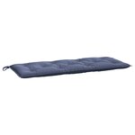 vidaXL Coussin de banc de jardin bleu marine 120x50x7 cm tissu oxford