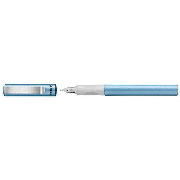 Stylo plume pina colada  bleu métallisé pelikan