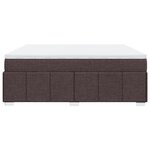 vidaXL Sommier à lattes de lit avec matelas Marron foncé 200x200 cm