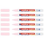 Marqueur Craie Liquide 4085 Rose Pastel Pointe Ronde 1-2 mm x 6 EDDING
