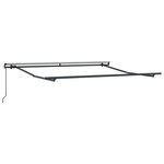vidaXL Auvent Rétractable Vert et blanc 350 x 250 cm