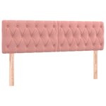 vidaXL Sommier à lattes de lit avec matelas Rose 140x190 cm Velours