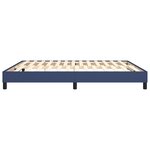 vidaXL Cadre de lit sans matelas bleu 180x200 cm tissu