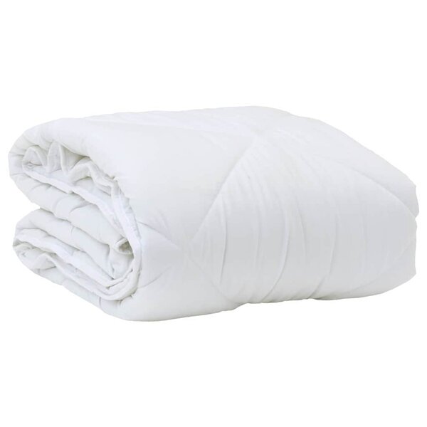 vidaXL Duvet avec Oreiller Autre 2 Pièces Blanc 155 x 200 cm Microfibre