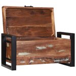 vidaXL Coffres de rangement 60x30x30cm en bois massif de récupération et métal