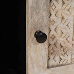 vidaXL Table basse Beige 100 x 54 x 40 cm bois de manguier massif