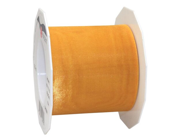 Organza sheer 25-m-rouleau 72 mm jaune soleil