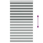 vidaXL Store zèbre gris foncé largeur du tissu 125 9 cm polyester