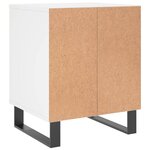 vidaXL Tables de chevet 2 Pièces blanc 40x35x50 cm bois d’ingénierie