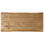vidaXL Dessus de table bord vivant 80x40x2 5 cm bois de manguier brut