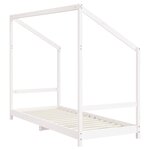 vidaXL Cadre de lit pour enfants blanc 80x200 cm bois de pin massif