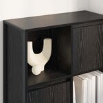 vidaXL Bibliothèque Chêne noir 68 x 30 x 108.5 cm Bois d'ingénierie