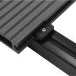 vidaXL Panneaux de terrasse avec accessoires WPC 10 m² 2 2 m Gris