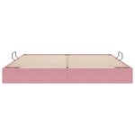 vidaXL Cadre de lit ottoman avec stockage Rose 200 x 200 cm Velours