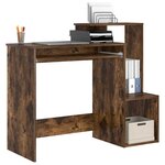 vidaXL Bureau Chêne fumé 106 x 41 x 88.5 cm Bois d'ingénierie