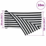 vidaXL Filet brise-vue anthracite et blanc 1x10 m PEHD 195 g/m²