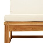 vidaXL Canapé d'angle de jardin coussins 73x73x65cm bois massif acacia