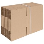 vidaXL Boîte Pliable 50 Pièces Marron 20 x 15 x 10 cm Carton